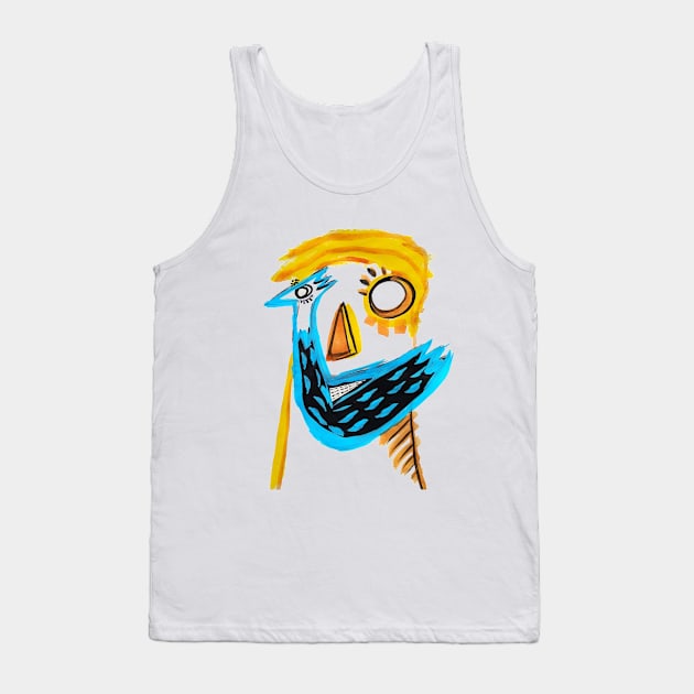 face bird Tank Top by Angel Rivas